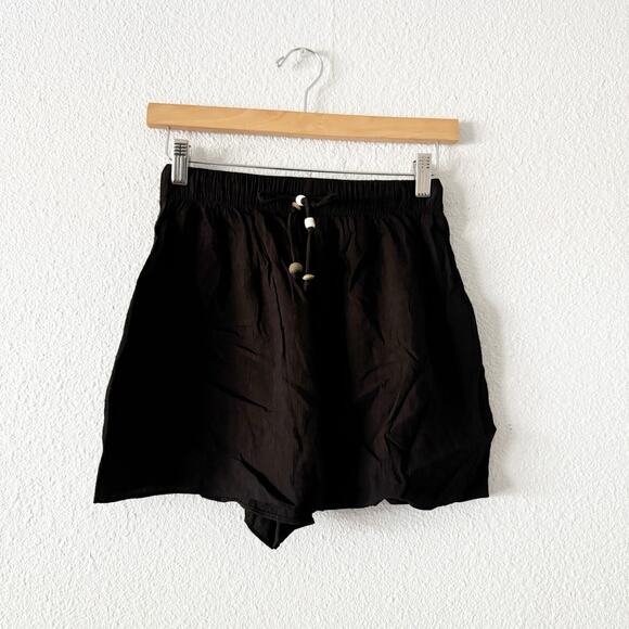 Zara Flowy Shorts womens xs Beaded boho bohemian beachy vacation summer neutral - Picture 1 of 5